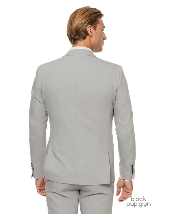 Κοστούμι Black Papigion γκρι SLIM FIT