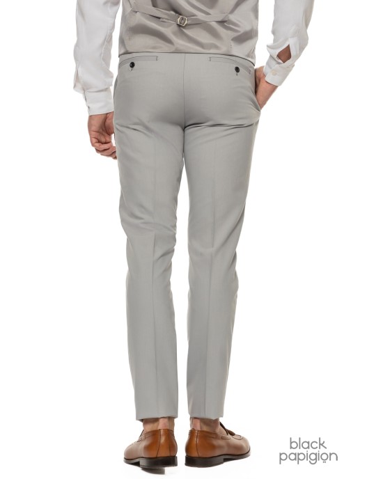 Κοστούμι Black Papigion γκρι SLIM FIT