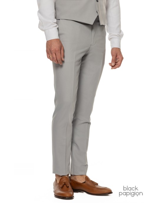 Κοστούμι Black Papigion γκρι SLIM FIT