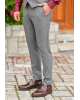 Κοστούμι Vittorio Mirano γκρι με άσπρη ρίγα SLIM FIT