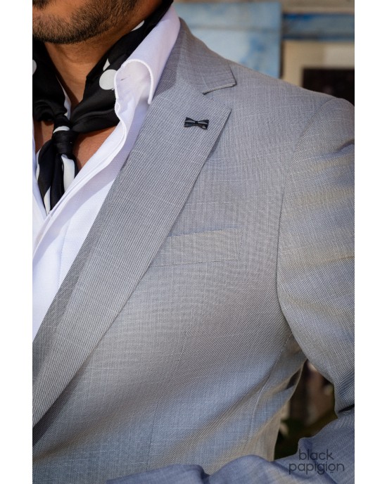 Κοστούμι Black Papigion γκρι SLIM FIT
