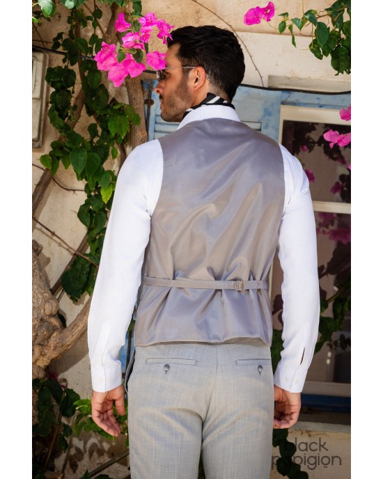 Κοστούμι Black Papigion γκρι SLIM FIT