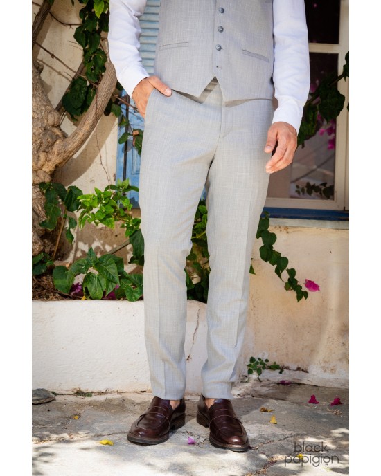 Κοστούμι Black Papigion γκρι SLIM FIT