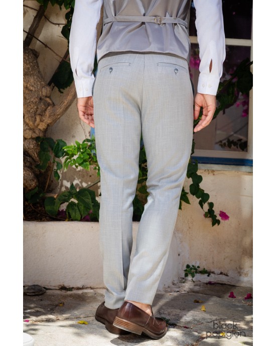 Κοστούμι Black Papigion γκρι SLIM FIT