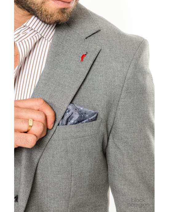 Κοστούμι Vittorio Adriano γκρι SLIM FIT