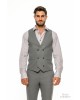 Κοστούμι Vittorio Adriano γκρι SLIM FIT