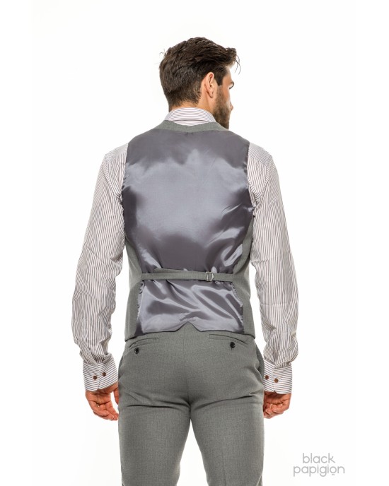 Κοστούμι Vittorio Adriano γκρι SLIM FIT
