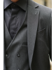 Κοστούμι Black Papigion γκρι SLIM FIT
