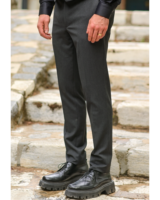 Κοστούμι Black Papigion γκρι SLIM FIT