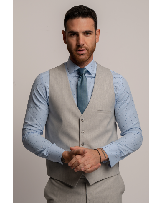 Κοστούμι Black Papigion Pesaro γκρι SLIM FIT