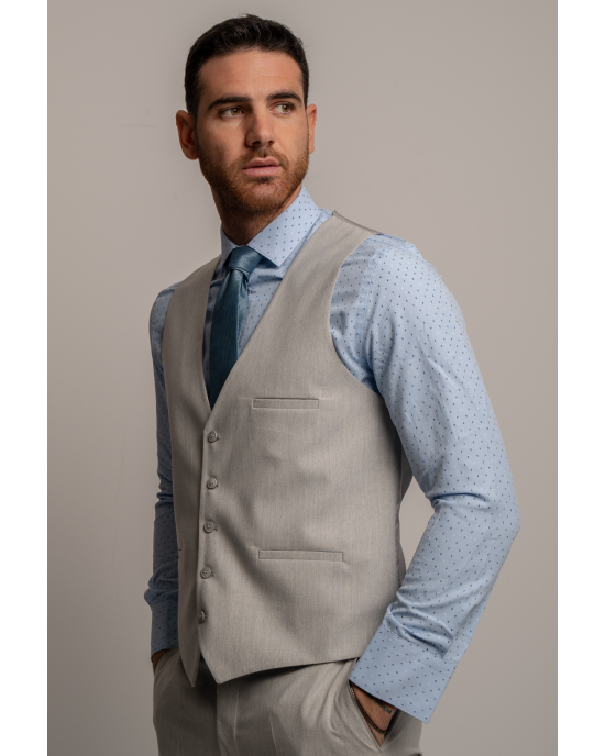 Κοστούμι Black Papigion Pesaro γκρι SLIM FIT