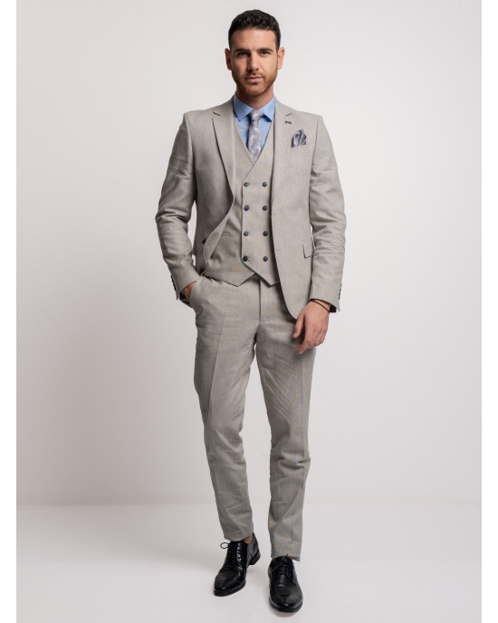 Κοστούμι Black Papigion Verona γκρι SLIM FIT