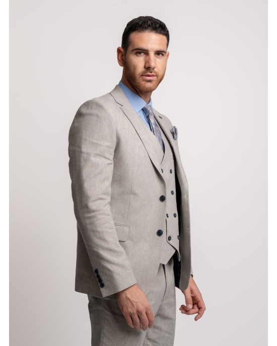 Κοστούμι Black Papigion Verona γκρι SLIM FIT