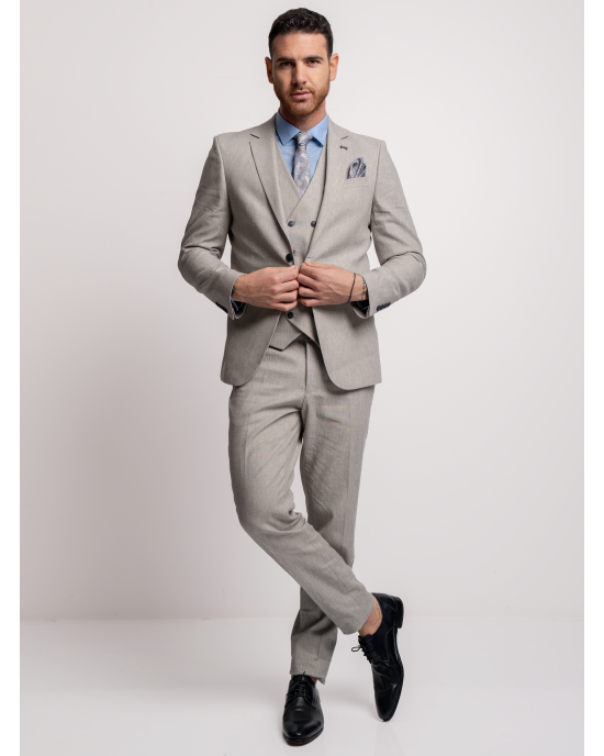 Κοστούμι Black Papigion Verona γκρι SLIM FIT