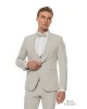 Κοστούμι 19V69 Italia Versace Abbigliamento Smoking Strech γκρι SLIM FIT