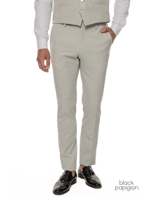 Κοστούμι 19V69 Italia Versace Abbigliamento Smoking Strech γκρι SLIM FIT