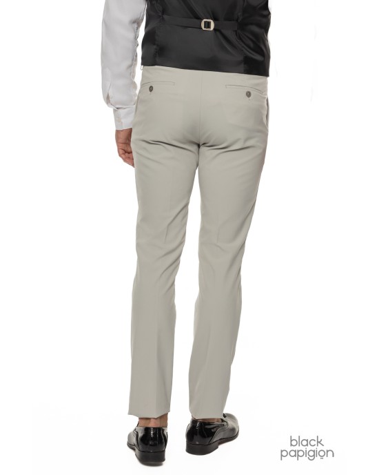 Κοστούμι 19V69 Italia Versace Abbigliamento Smoking Strech γκρι SLIM FIT