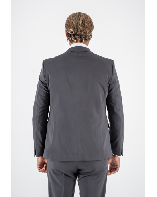 Κοστούμι Black Papigion Louka γκρι SLIM FIT