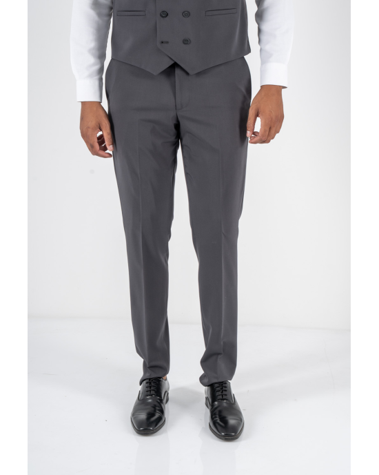 Κοστούμι Black Papigion Louka γκρι SLIM FIT