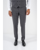 Κοστούμι Black Papigion Louka γκρι SLIM FIT