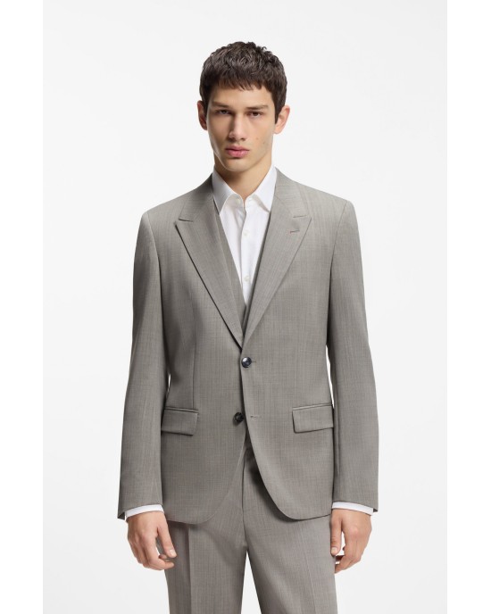 Κοστούμι Hugo γκρι SLIM FIT