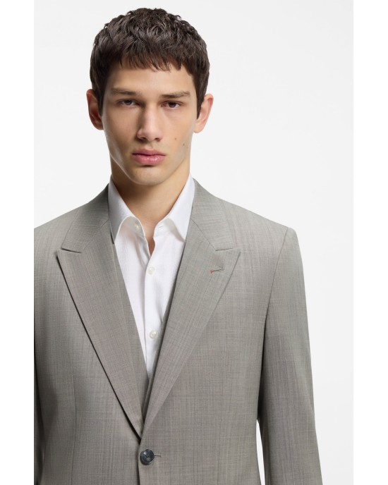 Κοστούμι Hugo γκρι SLIM FIT