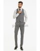 Κοστούμι Black Papigion γκρι SLIM FIT