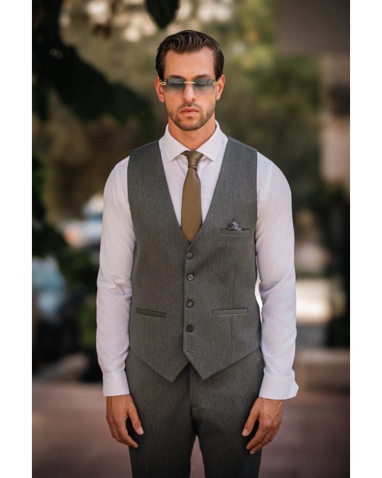 Κοστούμι Dezign γκρι SLIM FIT