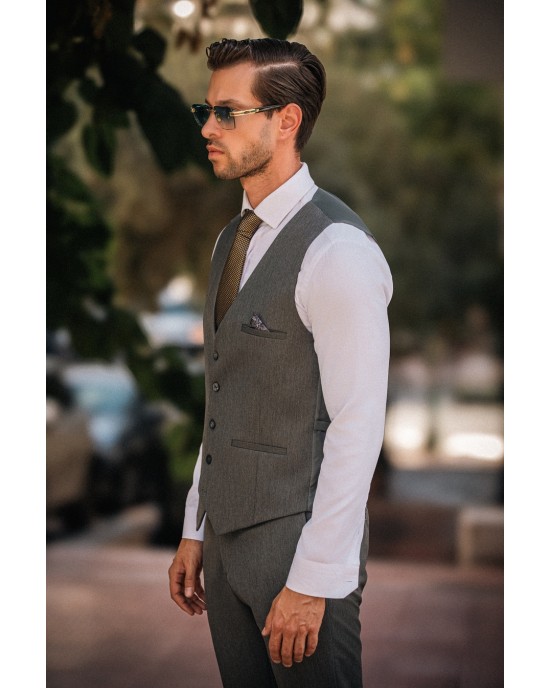 Κοστούμι Dezign γκρι SLIM FIT