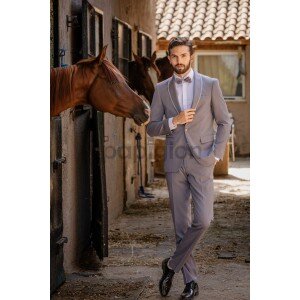 Κοστούμι 19V69 Italia Versace Abbigliamento γκρι Romeo σκούρο