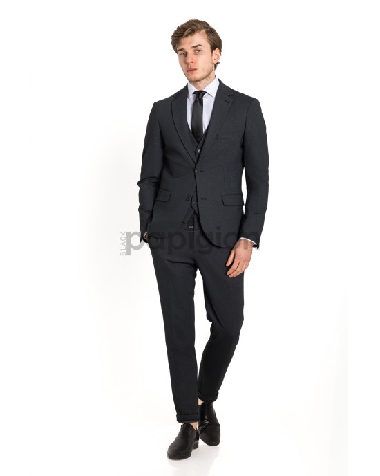 Κοστούμι Vittorio Bormio γκρι σκούρο SLIM FIT