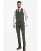 Κοστούμι Black Papigion γκρι σκούρο SLIM FIT