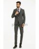 Κοστούμι Black Papigion γκρι σκούρο SLIM FIT