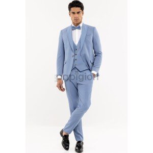 Κοστούμι 19V69 Italia Versace Abbigliamento Adriano γαλάζιο