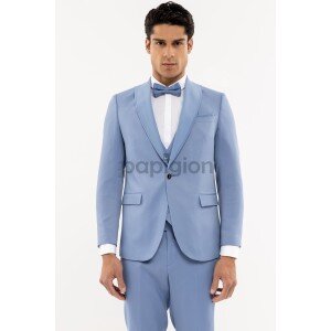 Κοστούμι 19V69 Italia Versace Abbigliamento Adriano γαλάζιο