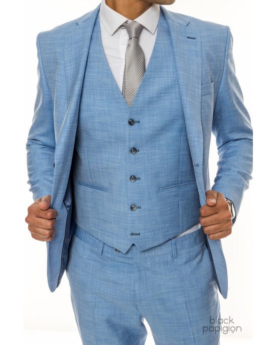 Κοστούμι Artisti Italiani γαλάζιο SLIM FIT