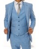 Κοστούμι Artisti Italiani γαλάζιο SLIM FIT