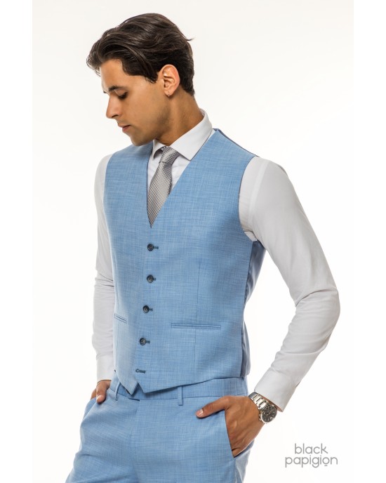 Κοστούμι Artisti Italiani γαλάζιο SLIM FIT