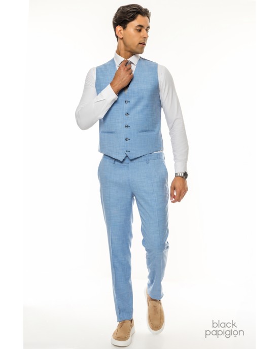 Κοστούμι Artisti Italiani γαλάζιο SLIM FIT