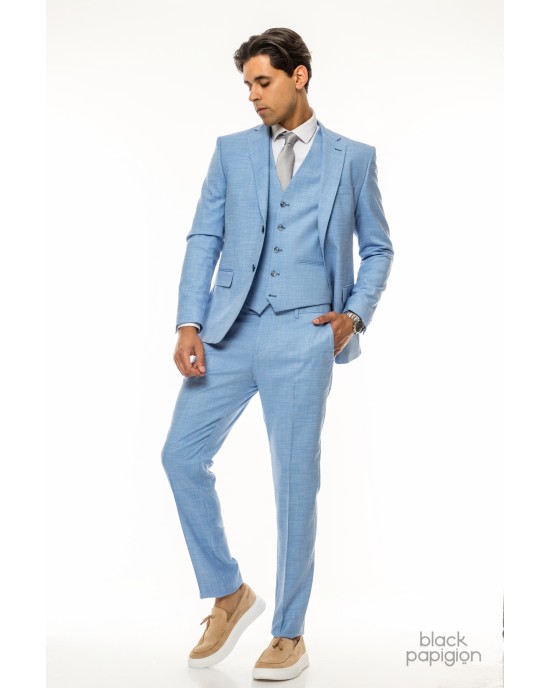 Κοστούμι Artisti Italiani γαλάζιο SLIM FIT