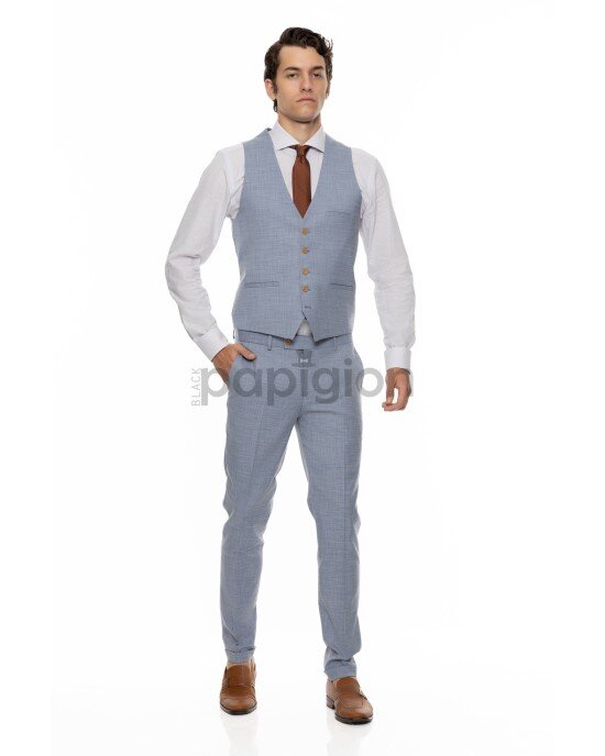 Κοστούμι Vittorio Ponte γαλάζιο SLIM FIT