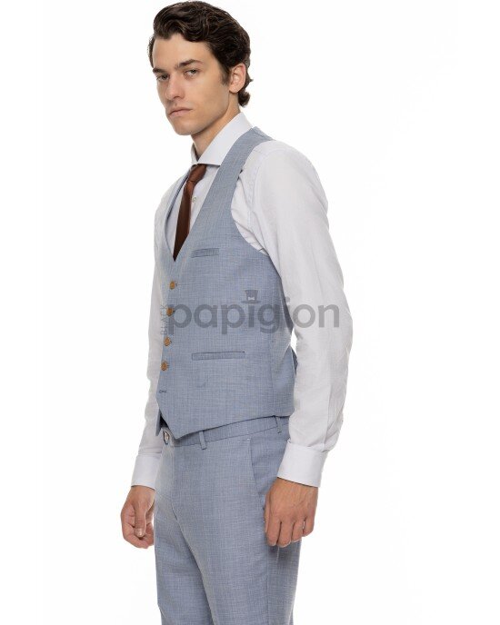 Κοστούμι Vittorio Ponte γαλάζιο SLIM FIT