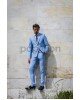Κοστούμι Italian Job γαλάζιο SLIM FIT