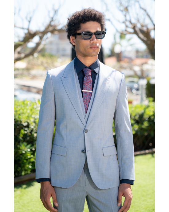 Κοστούμι Hugo γαλάζιο SLIM FIT