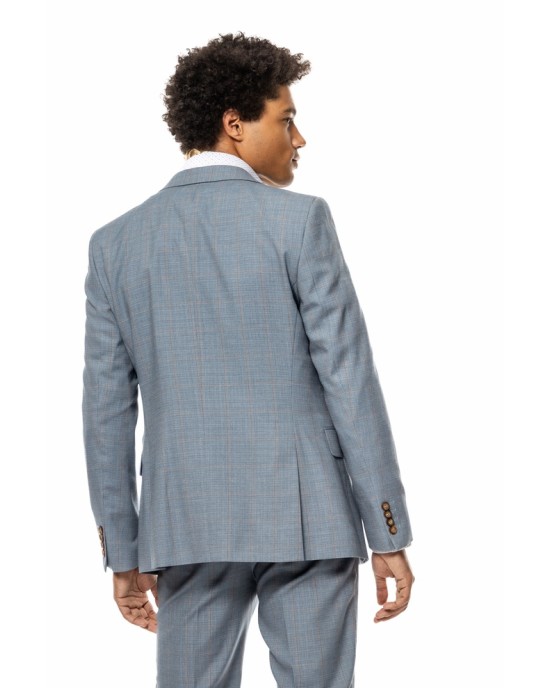 Κοστούμι Vittorio Riviera  γαλάζιο SLIM FIT