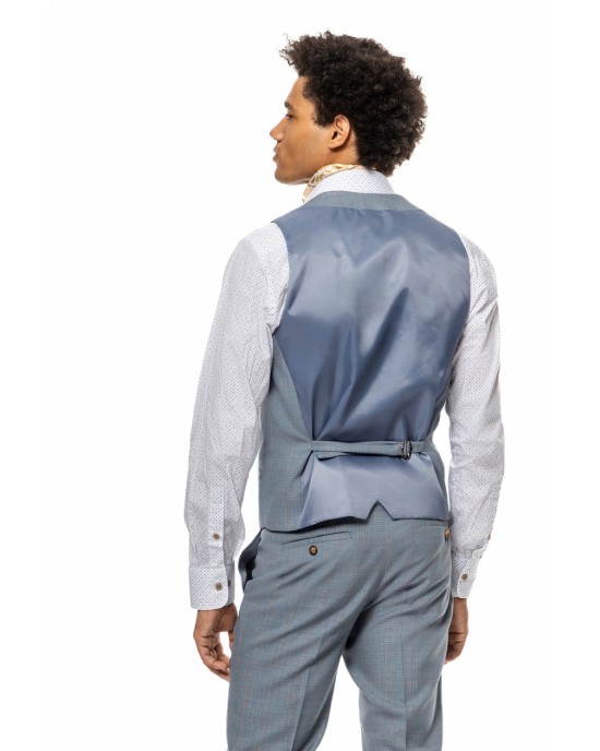 Κοστούμι Vittorio Riviera  γαλάζιο SLIM FIT