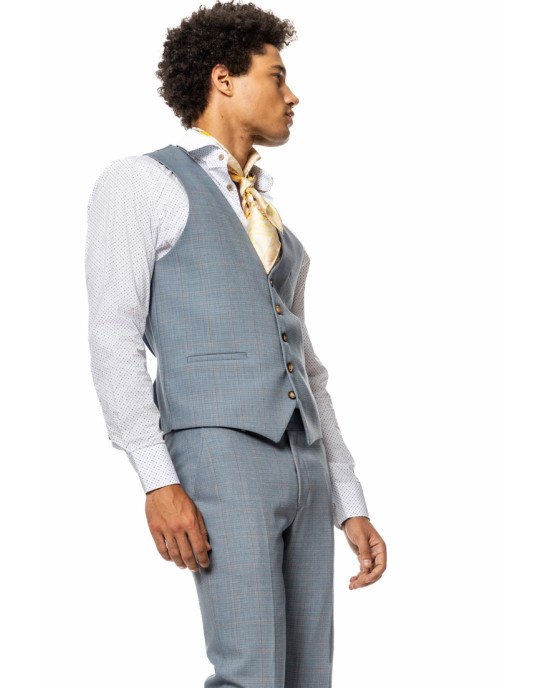 Κοστούμι Vittorio Riviera  γαλάζιο SLIM FIT