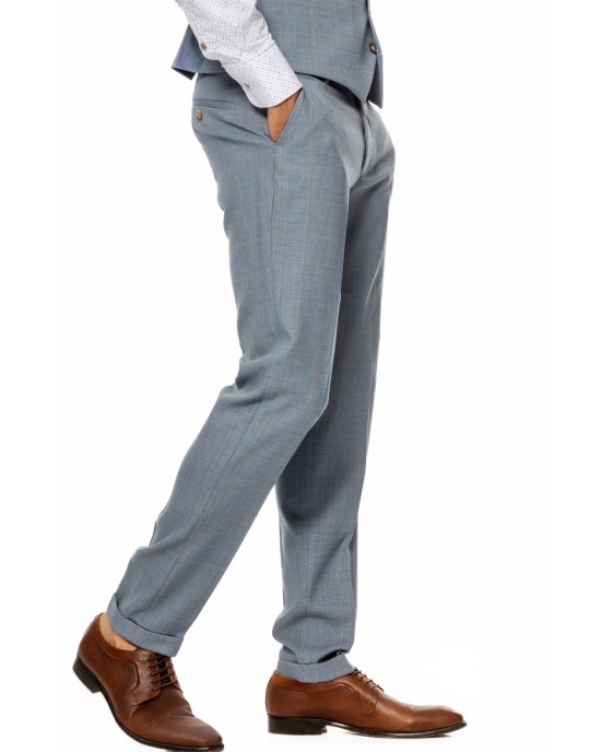 Κοστούμι Vittorio Riviera  γαλάζιο SLIM FIT