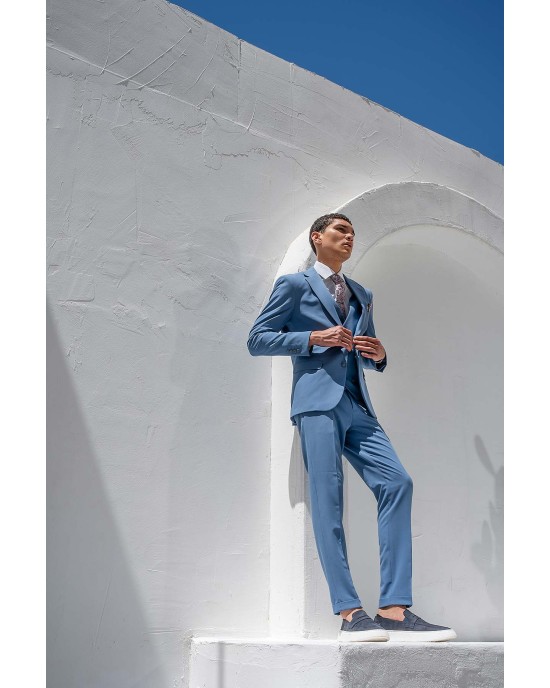 Κοστούμι Vittorio Marciano γαλάζιο SLIM FIT