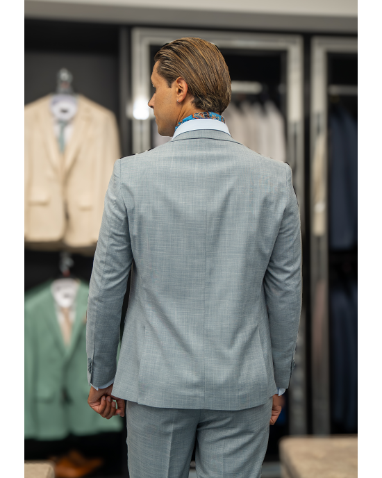 Κοστούμι Artisti Italiani γαλάζιο SLIM FIT